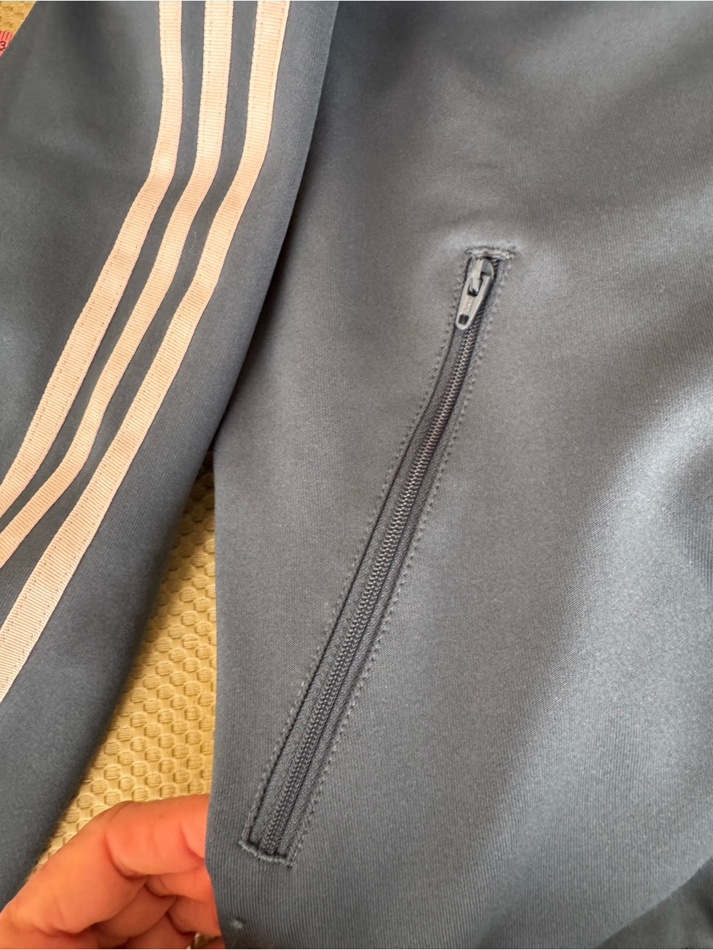 Adidas Original Medium Super Startt Dark Steel Track Jacket w/White Stripe NWT - Picture 11 of 14